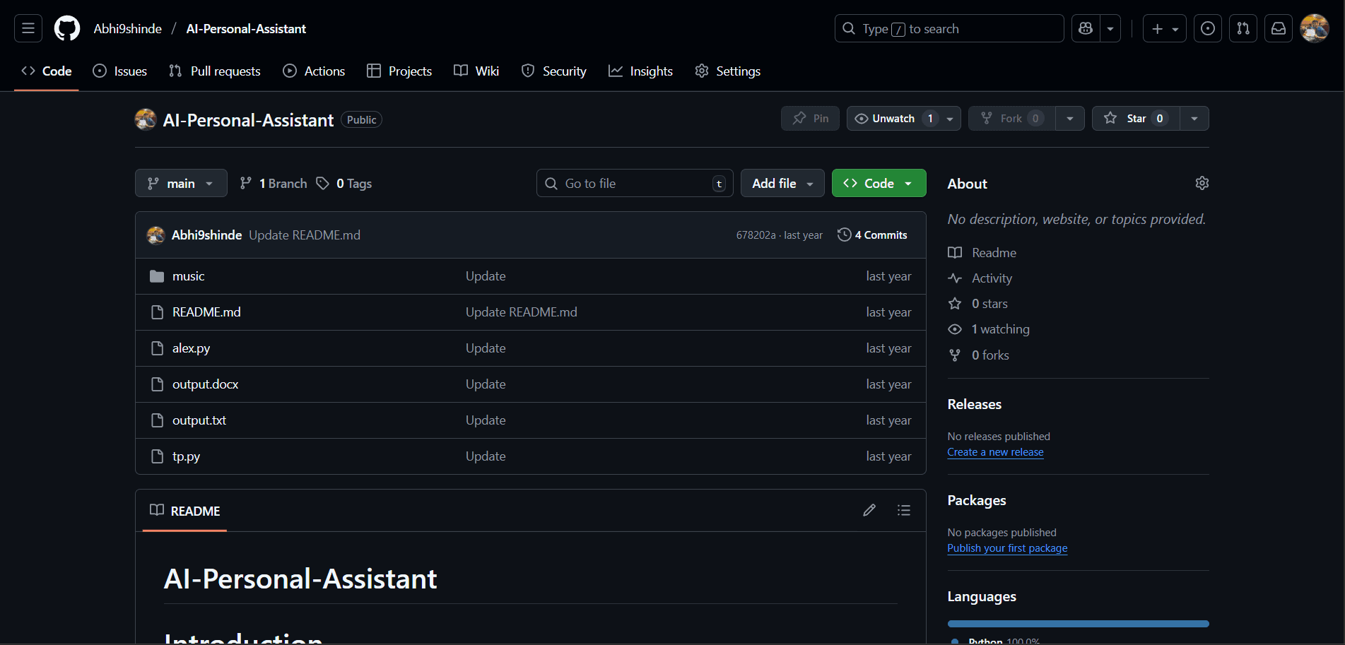 AI Personal Assistant